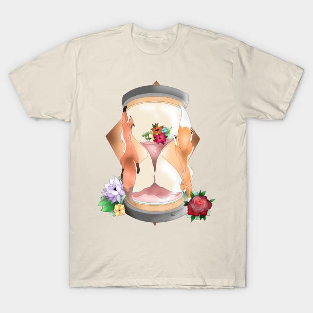 Fox hourglass T-Shirt by XoXy24